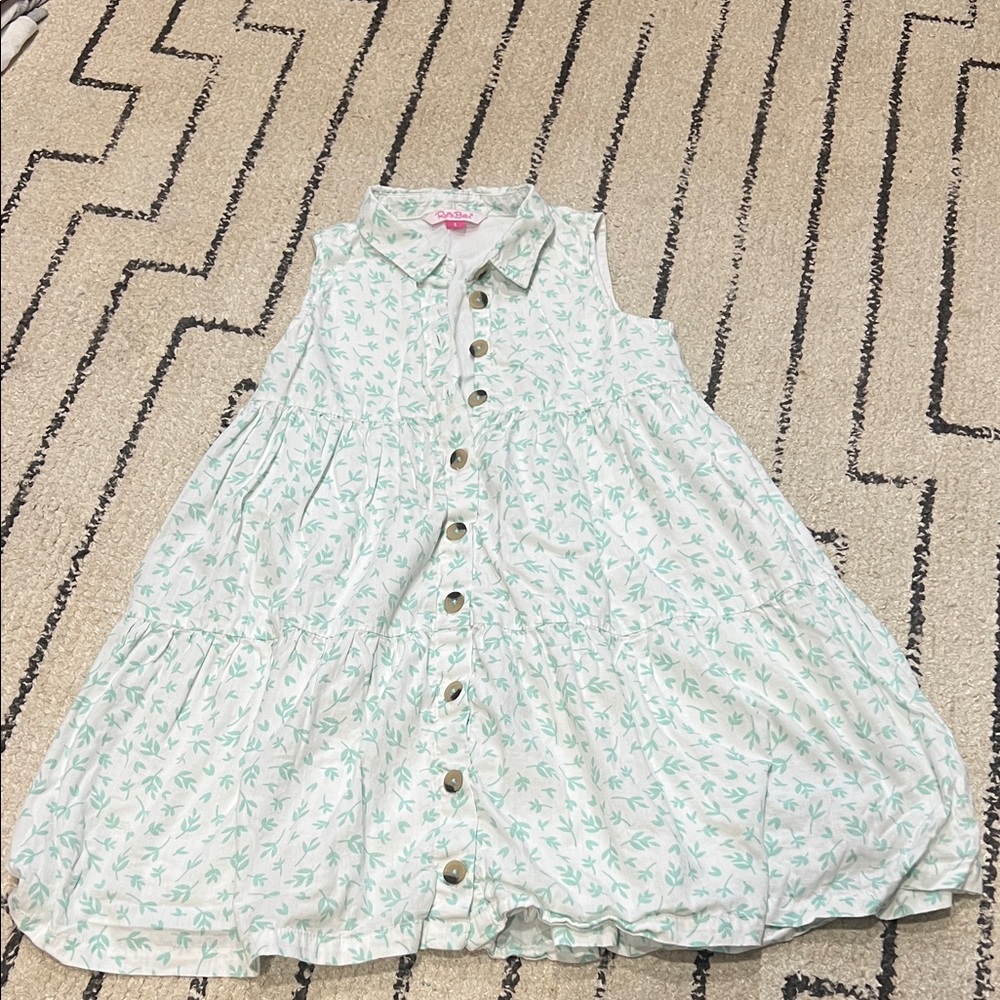Ruffle Butts Floral Sleeveless Kids Dress